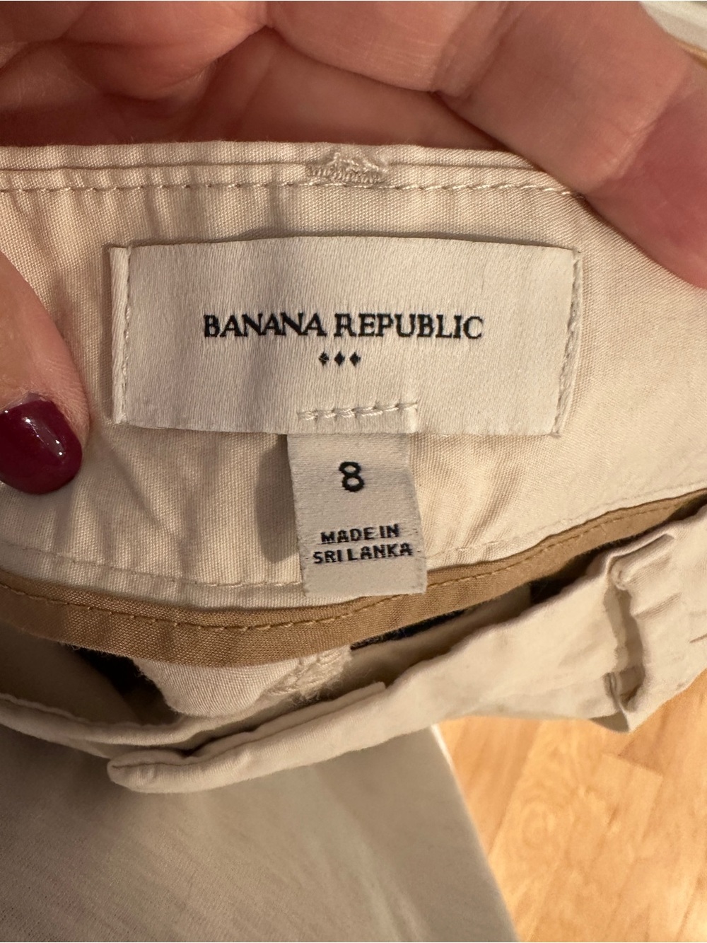 Banana Republic Cream High-Rise Pleated Shorts - Picture 7 of 8